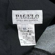 PAGELO パジェロ 背面刺繍入り ストレッチ ブラックデニムパンツ ジーパン ボトムス 105 /黒/メンズ/アンジェロ/大きいサイズ_画像6