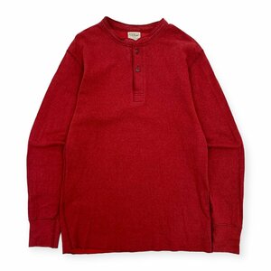 カナダ製 L.L.Bean エルエルビーン ダブルフェイス ヘンリーネック 長袖Tシャツ S /メンズ/アウトドア/古着/ビンテージ/猫目ボタン