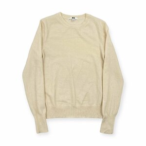 カシミヤ100%◆UNIQLO ユニクロ ニット セーター サイズS/ホワイト系/レディース/カシミア m-75