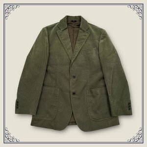 LANVIN COLLECTION ランバン コーデュロイ コットン テーラードジャケット サイズ 46/グリーン 緑系/メンズ ジョイックス代理