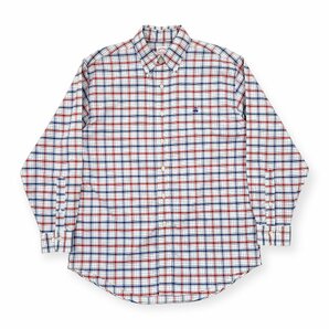 Brooks Brothers ブルックスブラザーズ TRADITIONAL FIT チェック柄 ボタンダウン BD オックスフォード 長袖シャツ M/ノンアイロンの画像1