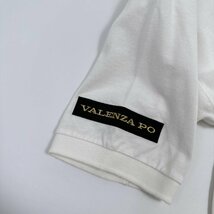 高級◆VALENZA PO SPORTS バレンザポー 豪華刺繍 金ボタン 半袖 ポロシャツ サイズ 40 /日本製/白/ホワイト/レディース/スワロフスキー_画像4