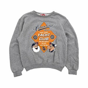 BIG print!!*CAPTAIN SANTA Captain Santa long sleeve sweatshirt sweat size 12 145~75/ gray series / Kids Joy Mark design Japan 