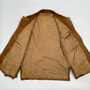本革◆80s Josef Wormland 本革 リアルレザー ジャケット コート M~L程度 /キャメルブラウン ビンテージ ウエスタンの画像4