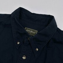 00's◆Eddie Bauer エディーバウアー BD ボタンダウン 長袖 シャツ XLサイズ /メンズ/ネイビー系 アウトドア_画像3