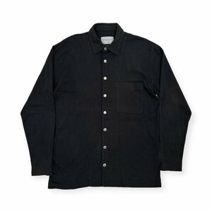 MASAYUKI ABO マサユキアボ ジャージー スウェット風 シャツジャケット /黒 ブラック/日本製/ビンテージ/当時物