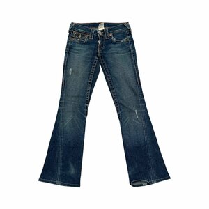 USA製◆TRUE RELIGION トゥルーレリジョン フレア デニム ジーンズ ボトムス ブーツカット W24/レディース アメリカ製 栄光商事