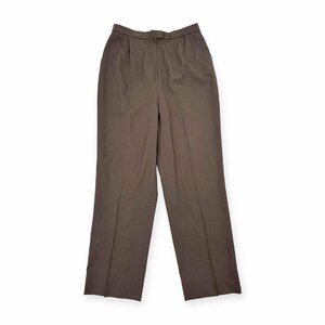 Leilian Leilian wool slacks pants bottoms size 9 / Brown lady's made in Japan spring summer 
