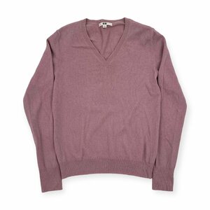 カシミヤ100%◆UNIQLO ユニクロ カシミアウール Vネック ニット セーター サイズS/レディース/m-46