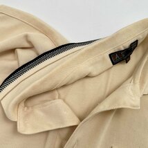 DAKS GOLF ダックスゴルフ 鹿の子 半袖 ポロシャツ M / ライトベージュ メンズ 日本製_画像6