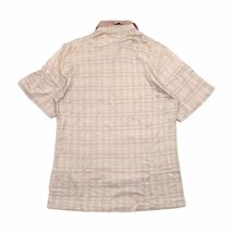 DAKS ダックス チェック柄 半袖 ポロシャツ シャツ 薄手 Lサイズ/うすピンク系/メンズ_画像9