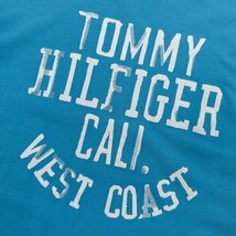 BIGロゴ◆TOMMY HILFIGER トミーヒルフィガー プリント 半袖Tシャツ カットソー Sサイズ/水色 メンズ_画像5