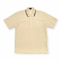 DAKS GOLF ダックスゴルフ 鹿の子 半袖 ポロシャツ M / ライトベージュ メンズ 日本製_画像1