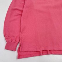 Polo by Ralph Lauren ポロラルフローレン 鹿の子 長袖 ポロシャツ Lサイズ / ピンク ビンテージ ナイガイ代理_画像6