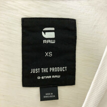 BIGロゴ!!◆G-STAR RAW ジースター ロウ 半袖Tシャツ カットソー XS サイズ /メンズ/白/ホワイト/薄手_画像3