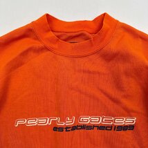 PEARLY GATES パーリーゲイツ ポケット付き 長袖 スウェット トレーナー シャツ サイズ4/オレンジ系/メンズ 日本製 スポーツ_画像4