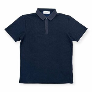 Calvin Klein PLATINUM Calvin Klein polo-shirt with short sleeves L size / navy series / men's / Onward . mountain 