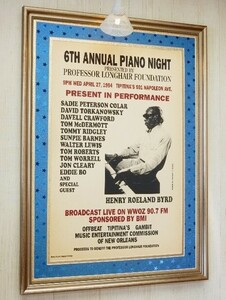 ニューオリンズ・ピアノ 祭り/Original Live Poster 1994/New Orleans Piano/Professor Longhair/Piano Night/Jon Cleary/Tipitina's