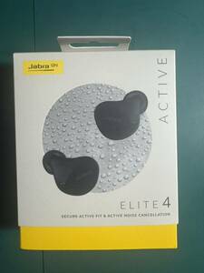 未使用品 Jabra ELITE4 ACTIVE Black ジャブラ エリート4 アクティブ 黒 ワイヤレス ノイズキャンセリング イヤホン ①