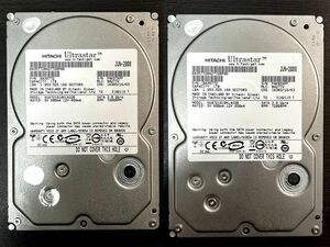 94.95.HITACHI HDD 1TB 3.5インチ × 2台