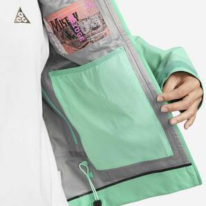 ナイキ XL レディース エーシージー ストームフィット ADV ゴアテックス ジャケット 定価57200円 ミントグリーン ACG 防風 防水 アウトドアの画像6