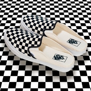 バンズ 23.5cm クラシック スリッポン ミュール VANS ブラック ホワイト チェッカーボード Classic Slip-On M ヴァンズ チェックの画像8