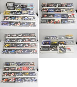 071Z297★【中古品】ミニカー 大量 まとめ 95点セット MINICHAMPS/ミニチャンプス 1/43 ケース入り レーシングカー Ferrari/McLaren