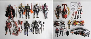 066Z359*[ б/у товар ] Kamen Rider S.I.C/S.H.Figuarts фигурка суммировать комплект Agito /iksa/ Dragon Knight /ryuuga/ti Kei do/ Kabuto / Blade 