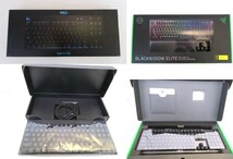 098B278★【中古/現状品】ロジクール G-PKB-001 キーボード ＆ RAZER Blackwidow Elite ゲーミングキーボード 2点セット_画像1