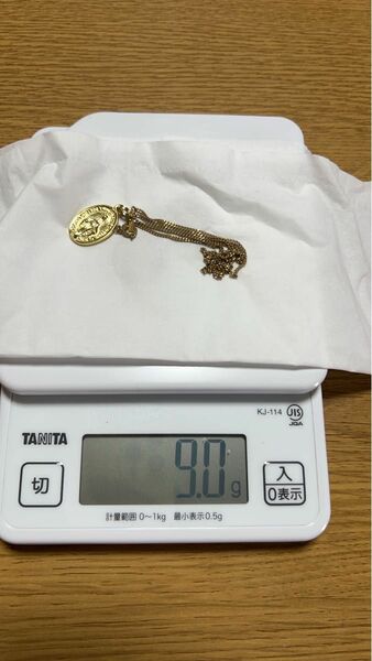 値下げ可能18k ネックレス　45センチ 金