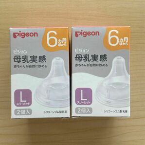 Pigeon ピジョン 母乳実感 哺乳瓶 乳首 L 2箱
