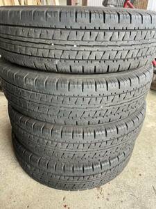 【送料無料】ダンロップ 195/80R15 107/105L LT エナセーブ VAN01 2023年製 中古 4本　バリ山S1