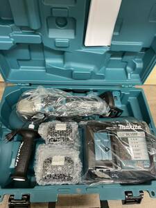 （617）未使用 makita マキタ 18V 100mm 充電式ディスクグラインダ GA418DRGX 充電器 バッテリー2個セット 