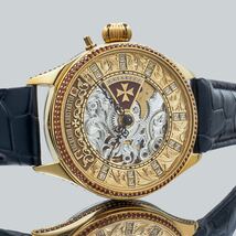 アンティーク Marriage watch VACHERON & CONSTANTIN 懐中時計をアレンジした 45mm のメンズ腕時計 半年保証 手巻き スケルトン_画像4