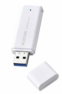 エレコム 外付けSSD 1TB ポータブル USB 5Gbps / USB3.2（Gen2）対応 小型 キャップ式 ホワイト ES