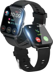 スマートウォッチ Bluetooth通話機能付き 1.72インチ大画面 smart watch Bluetooth5.2 IP68防水 iPhone Android対応 メンズ レディース
