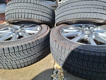 50エスティマ取り外し　トヨタ純正スタッドレスタイヤアルミセット　215/55R17　BRIDGESTONE 　BLIZZAK　VR2　2019年製　5穴　送料無料_画像8