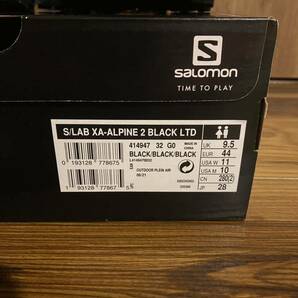 希少 新品 S/LAB XA-ALPINE 2 BLACK LTD SALMON ADVANCED サロモン XA ALPINE /28.0cm US10 コムデギャルソンの画像6