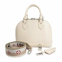 （未使用　展示品）ルイ ヴィトン LOUIS VUITTON アルマ BB 2WAY ショルダー ハンドバッグ エピレザー クオーツ ホワイト 白 M58706_画像2