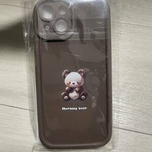 くま　ブラウン　iPhone15 iPhoneケース