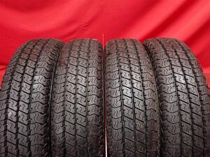 中古タイヤ 145/80R12 80/78N 4本セット ヨコハマ スーパー バン Y356 YOKOHAMA SUPERDIGGER VAN Y356 9.5分山★n12 NV100 クリッパー