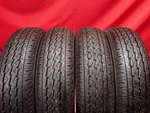 中古タイヤ 145/80R12 80/78N 4本セット ブリヂストン K370 BRIDGESTONE K370 9.5分山★n12 エブリィ NV100 クリッパー ミニキャブ