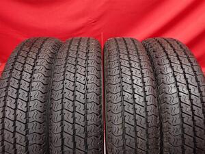 中古タイヤ 145/80R12 80/78N 4本セット ヨコハマ スーパー バン Y356 YOKOHAMA SUPERDIGGER VAN Y356 9.5分山★n12 エブリィ NV100