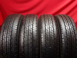 中古タイヤ 195/80R15 107/105L 4本セット ダンロップ SP・175N DUNLOP SP-175N 7.5分山★n15 商用車 ハイエース キャラバン コモ