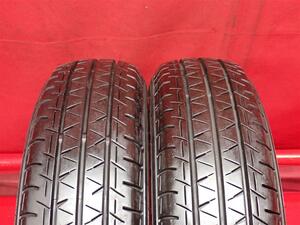 中古タイヤ 165/80R14 91/90N 2本セット ヨコハマ ブルーアース バン RY55 YOKOHAMA BLUEARTH RY55 8.5分山★n14 NV200 ボンゴ ADバン