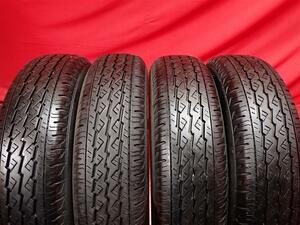 中古タイヤ 145/80R12 80/78N 4本セット ブリヂストン K370 BRIDGESTONE K370 8分山★n12 エブリィ NV100 クリッパー ミニキャブ キャリー