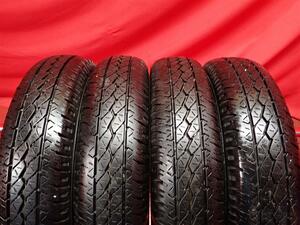 中古タイヤ 145R12 6PR 4本セット ブリヂストン K305 BRIDGESTONE K305 9分山★n12 エブリィ NV100 クリッパー ミニキャブ キャリー