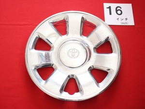 1枚 トヨタ ハイラックスサーフ メッキ 16インチ 純正 インチ 中古 フルホイールキャップ センターカバー エンブレム オーナメント cap