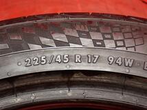 タイヤ4本 《 コンチネンタル 》 コンチ マックスコンタクト MC6 [ 225/45R17 94W ]9/8.5分山★ アウディA3 A4 ゴルフ プジョー308 n17_画像10