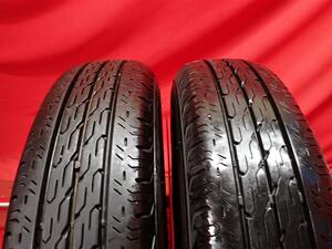 中古タイヤ 165R14 8PR 2本セット ブリヂストン エコピア R680 BRIDGESTONE ECOPIA R680 8.0分山★n14 NV200 ボンゴ タウンエース